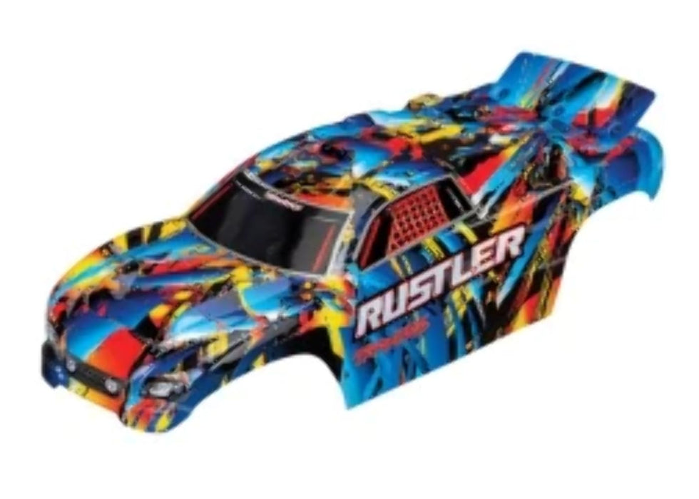 Traxxas 3748 Body Rustler Rock n' Roll (Painted Decals Applied)