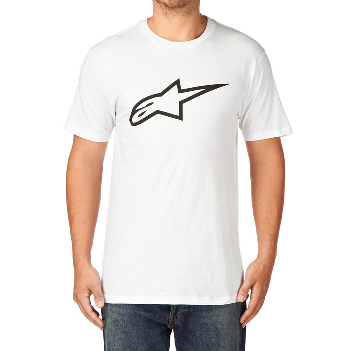 ALPINESTARS Men's Ageless Classic T-Shirt, White/Black, Medium