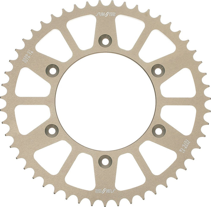 Sunstar 5-248148 Works Triplestar 48-Teeth 428 Chain Size Rear Aluminum Sprocket