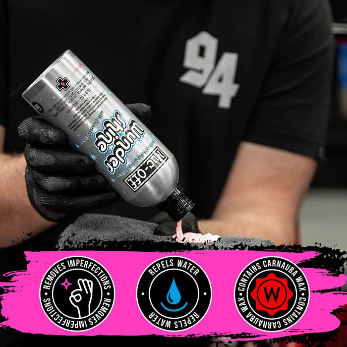 Muc-Off Wundershine, 16.9 fl oz - High-Performance Car Polish, Motorcycle Polisher and Detailer - Bodywork and Metal Polish for Bikes, Motorbikes, Cars