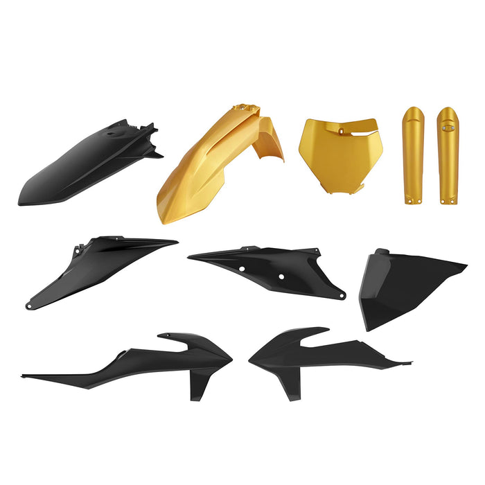 Polisport Full Plastic Kit Compatible with KTM Gold/Black 91052