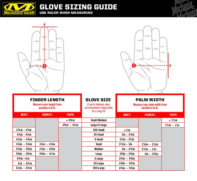 Mechanix Wear - Original High Abrasion Gloves (Medium, Black/Red)