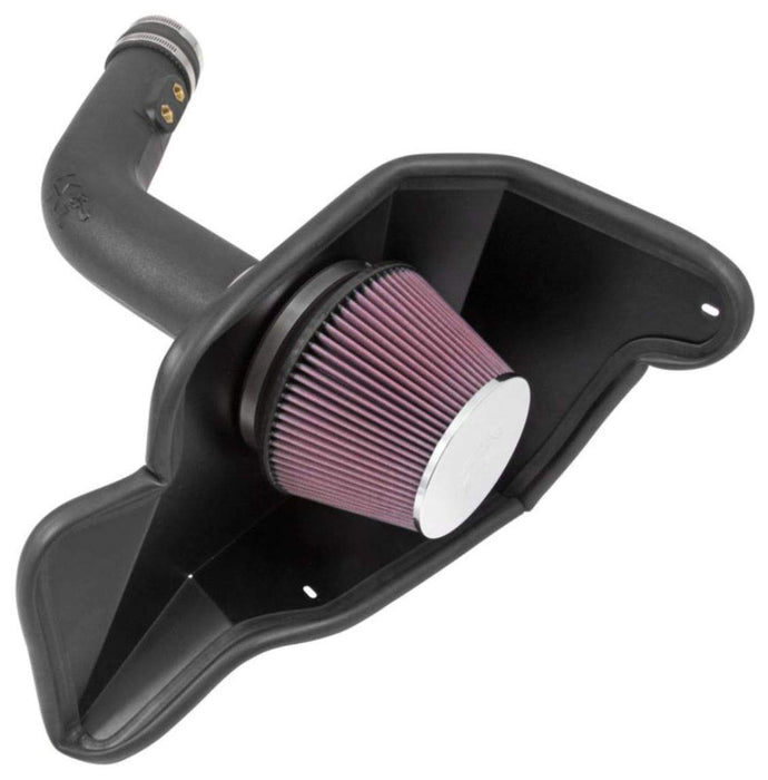 K&N Cold Air Intake Kit: Increase Acceleration & Engine Growl, Guaranteed To Increase Horsepower Up To 7Hp: Compatible With 3.7L, V6, 2015-2017 Ford (Mustang), 63-2594