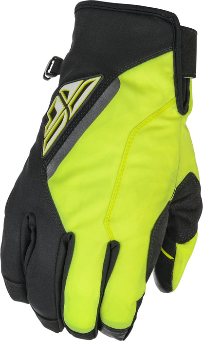 Fly Racing 2022 Adult Title Gloves (Black/Hi-Vis, Large)