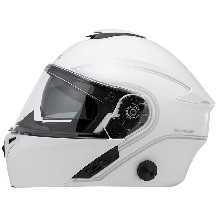 Sena Outrush-Gw0Xl Outrush Flip-Up Bt Helmet Glossy White Xl OUTRUSH-GW0XL