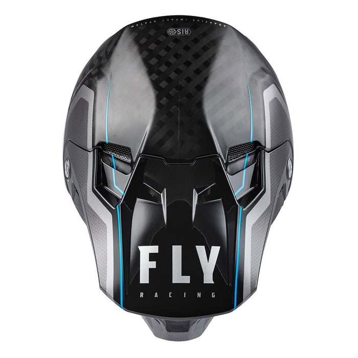 Fly Racing 2022 Youth Formula Carbon Solid Helmet (Matte Black Carbon, Youth Large)