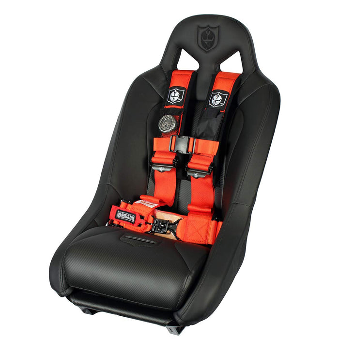 Pro Armor 4 Point 3" Seat Belt Harness Orange Pair Fits Polaris Rzr Xp 1000 Turbo A114230OR