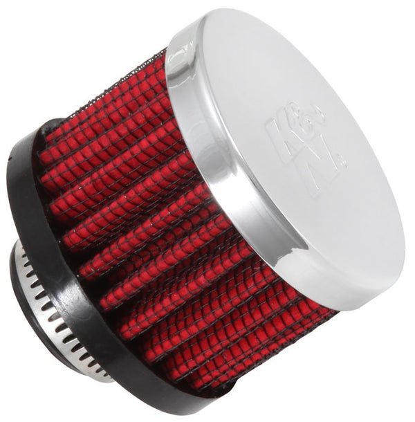 K&N Vent Air Filter/ Breather: High Performance, Premium, Washable, Replacement Engine Filter: Flange Diameter: 0.625 In, Filter Height: 1.5 In, Flange Length: 0.4375 In, Shape: Breather, 62-1340