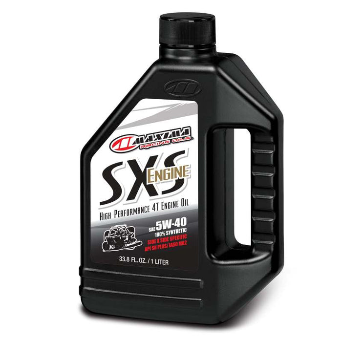 Maxima Sxs Synthetic 5W40 Side By Side Engine Oil 1L Bottle, Single 30-46901