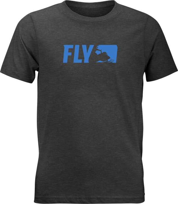 Fly Racing 352-0526YX Fly Youth Primary Tee Charcoal Yx