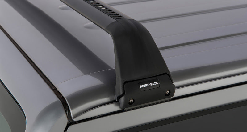 Rhino-Rack 07-22 compatible with Jeep Wrangler JK/JL 2 Door Hard Top Vortex SG 2 Bar Roof Rack Black SG60