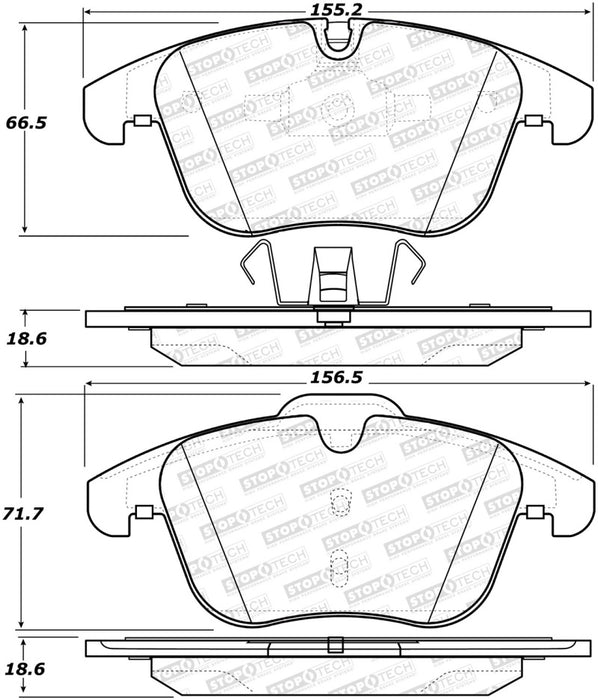 StopTech Street Brake Pads 308.1241