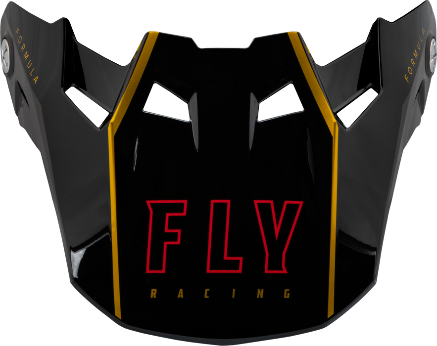 Fly Racing 73-47121S Formula Carbon Tracer Visor Gold/Black Yl/Sm