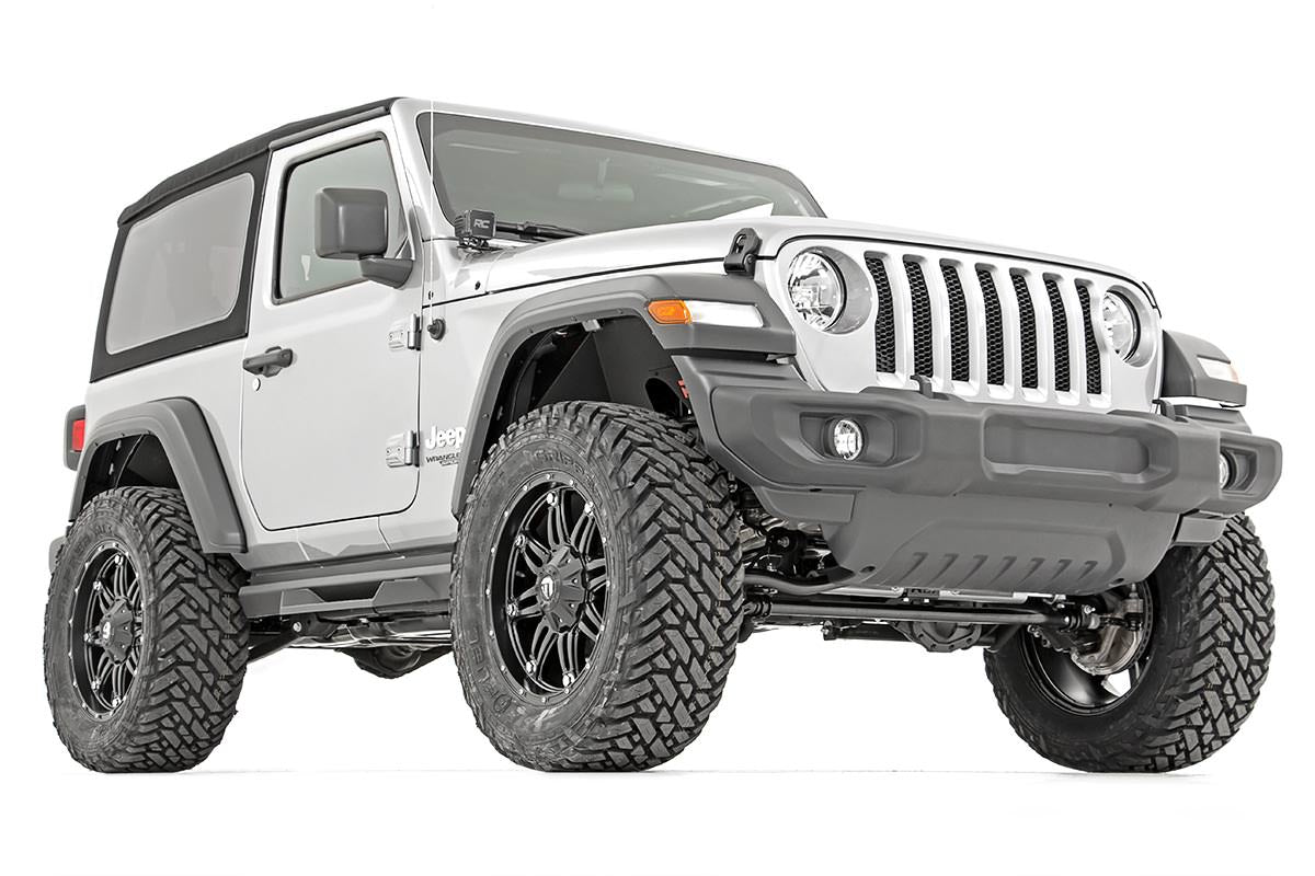 Rough Country 3.5 Inch Lift Kit Adj Lower Fr D/S Vertex Fits Jeep Wrangler Jl (18-23) 62850