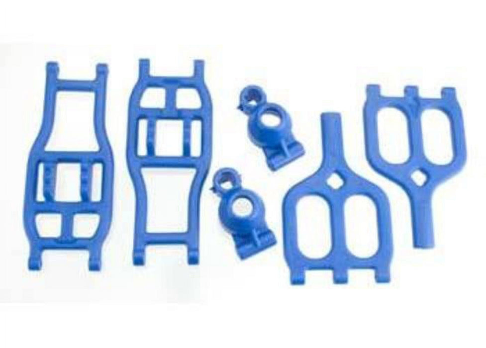 RPM True-Track Rear A-Arm Conversion for the Traxxas T-E-Maxx Blue