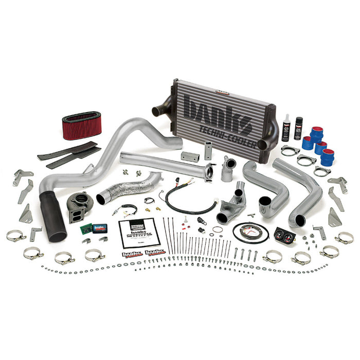 Banks Power 95.5-97 Ford 7.3L Man PowerPack System SS Single Exhaust w/ Black Tip 48562-B
