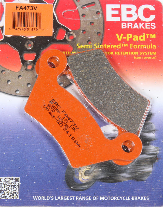 EBC Brakes FA473V Semi Sintered Disc Brake Pad, Black, One-Size