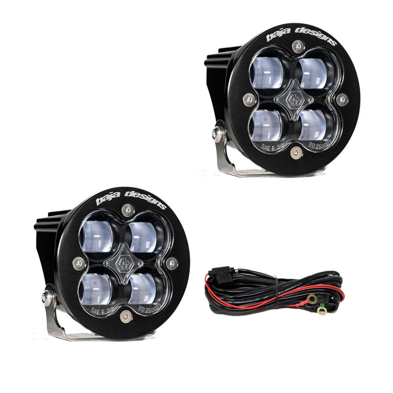 Baja Designs Squadron R SAE LED Spot Light Clear Pair 247802