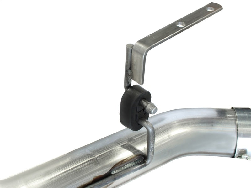 aFe MachForce XP Exhaust 4inch DP-Back All SS 2011-14 GM Diesel Trucks V8-6.6L LML Polished 49-44043-P