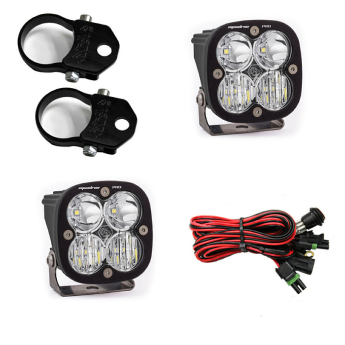 Baja Designs Squadron Pro LED Light Pods Kit w/Vertical Mounts/1.75in Harness 497107