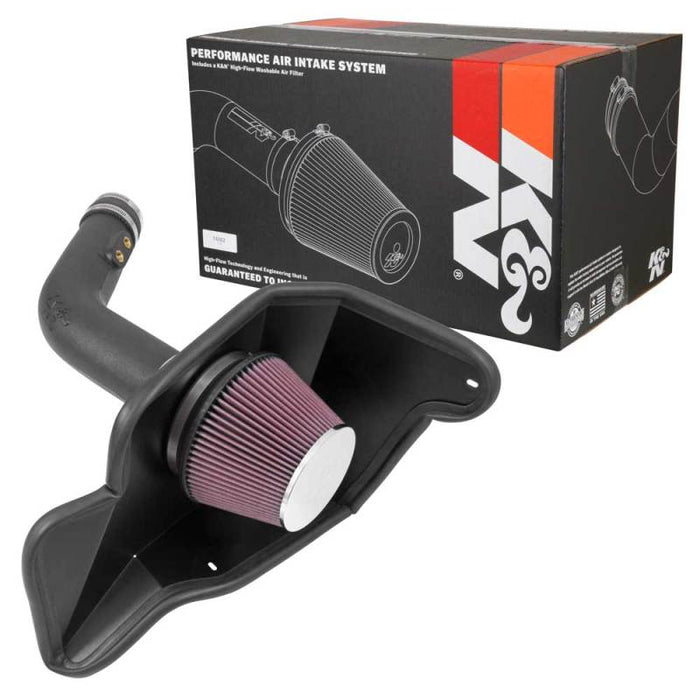 K&N 57-2594 Fuel Injection Air Intake Kit for FORD MUSTANG V6-3.7L F/I, 2015-2017