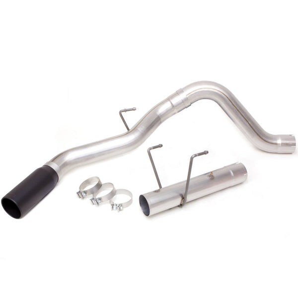 Banks Power 13-18 Compatible with Dodge RAM Monster Exhaust 4.0in. Single 6.7L CCLB w/ SideKick S/S Black Tip 49796-B