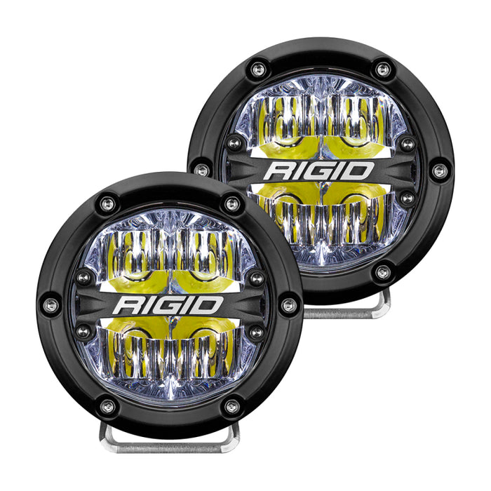 Rigid Industries 360-Series 4In Led Off-Road Drive Beam White Backlight (Pair)