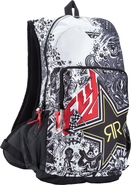 Fly Racing Jump Rockstar Backpack Black/White 28-5149