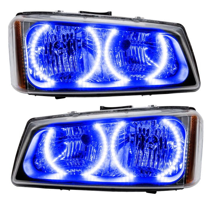 Oracle Lighting 03-06 Chevrolet Silverado Pre-Assembled LED Halo Headlights -Blue SEE WARRANTY 7197-002