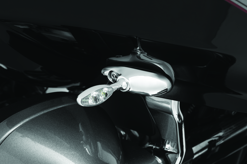 Kuryakyn By Kellermann Kuryakyn Motorcycle Lighting Accessory: Kellermann Front Turn Signal Mounting Brackets For Harley-Davidson Road Glide 2015-20, Chrome, 1 Pair 2848