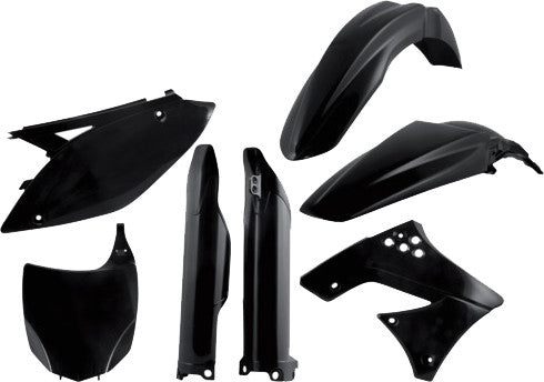 Acerbis Full Plastic Kit Black - Fits: Kawasaki KX250F 2009-2012