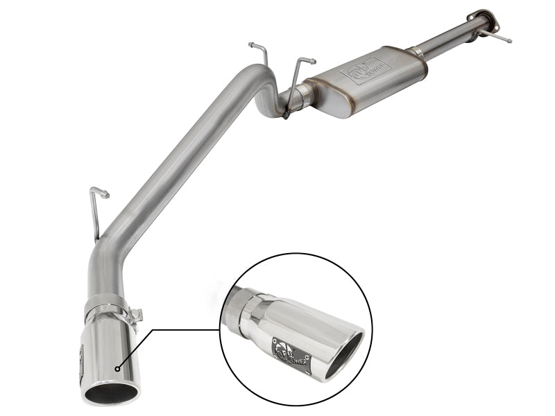 aFe MACH Force-Xp 3.0in 304 SS Cat-Back Exhaust w/ Polished Tip 17-18 GM Colorado/Canyon 49-44097-P