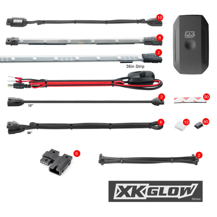 Xk Glow Snowmobile Accent Led Light Kit XK-SNOW-ADV