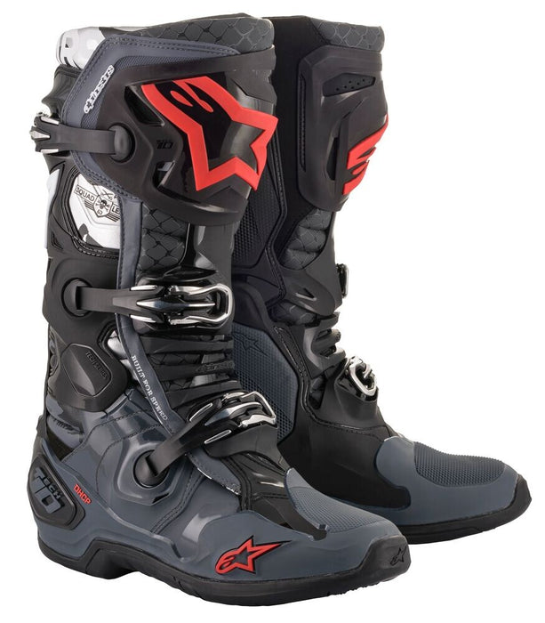 Alpinestars 2010019-131-8 Tech 10 San Diego 2020 Le Boots Black/Grey/Red Sz 08