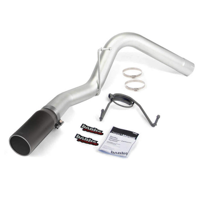 Banks Power 10-13 Compatible with Dodge 6.7L CCLB Monster Exhaust System SS Single Exhaust w/ Black Tip 49774-B