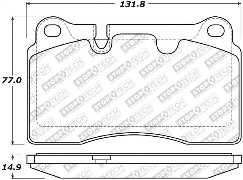 StopTech Street Brake Pads 308.1165