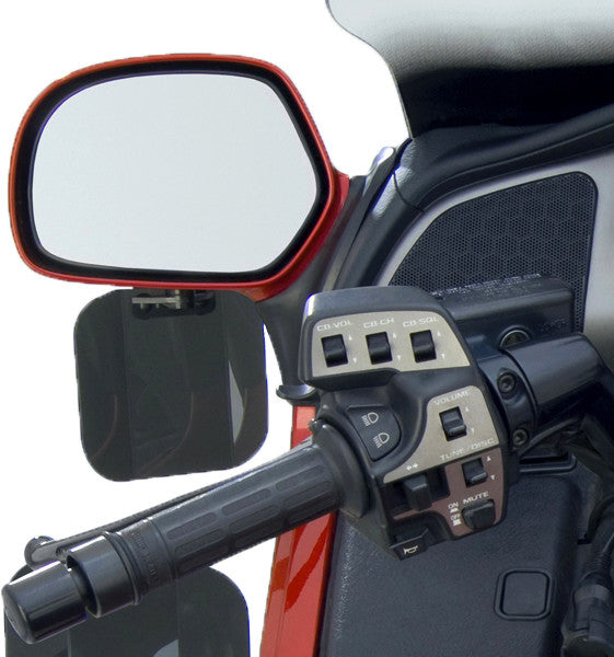 National Cycle - 01-17 Honda GL1800 Gold Wing Mirror Mount Wing Deflectors - Dark Tint (N5108)