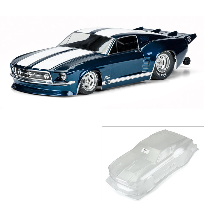 Pro-Line Racing 1967 Ford Mustang Clear Body for SC Drag PRO357300 Car/Truck  Bodies wings & Decals