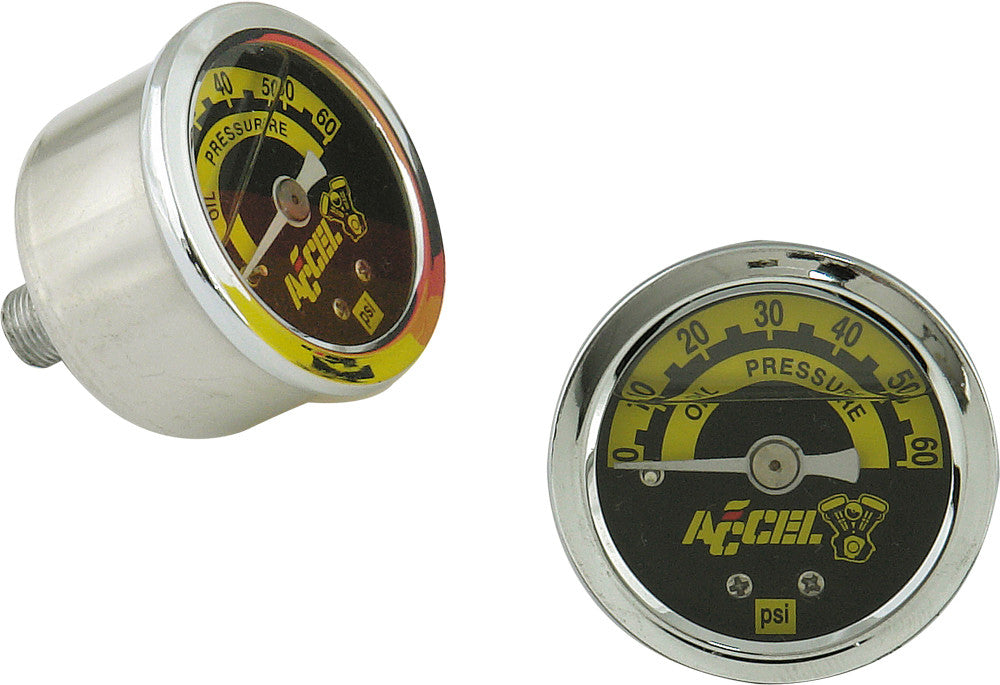 ACCEL 7121A Motorcycle Oil Pressure Gauge