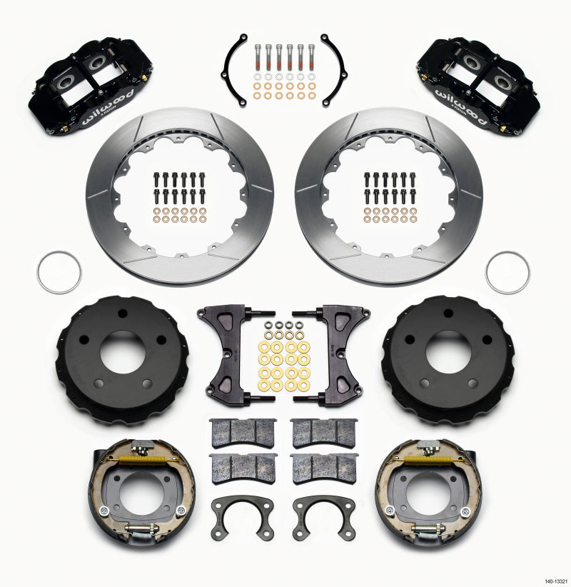 Wilwood Narrow Superlite 4R Rear P-Brk Kit 12.88in Small Ford 2.36in Off Bronco 5 x 5.50 140-13321