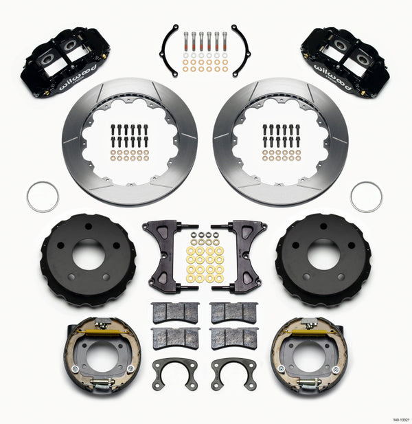 Wilwood Narrow Superlite 4R Rear P-Brk Kit 12.88in Small Ford 2.36in Off Bronco 5 x 5.50 140-13321