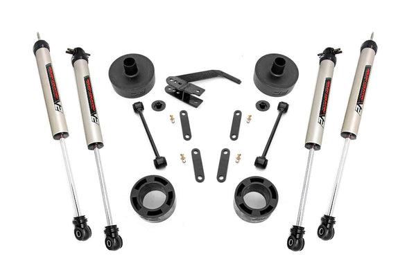Rough Country 2.5 Inch Lift Kit Spacers V2 Fits Jeep Wrangler Jk (2007-2018) 65770