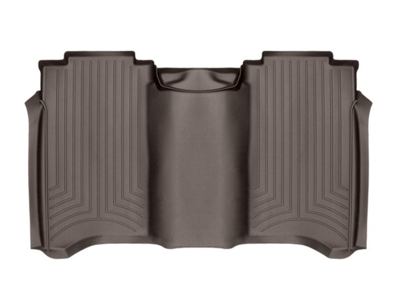 WeatherTech 2017+ Compatible with Nissan Titan / Titan XD Rear FloorLiner Cocoa (Crew Cab; Fits Both Vinyl/Carpet) 479083