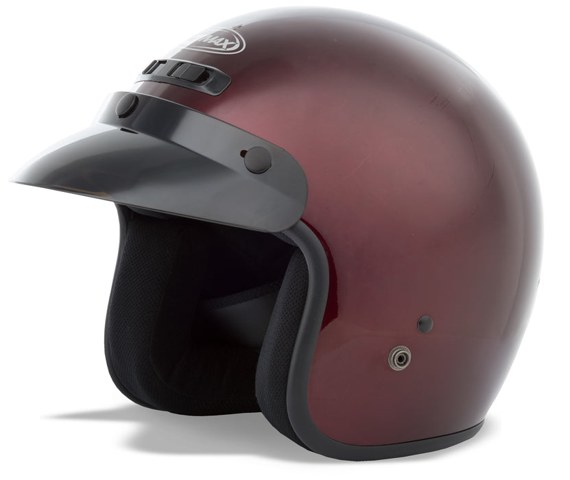 Gmax Gm-2 Open-Face Helmet Wine Xl G102107