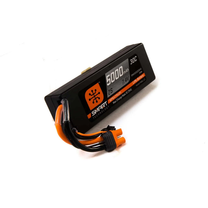 Spektrum SMART 5000mAh 2S 7.4V Smart LiPo 30C Hardcase IC3 SPMX50002S30H3 Car Batteries & Accessories