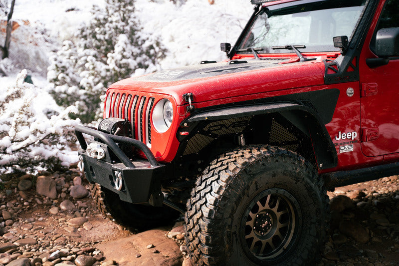 Dv8 Offroad Dv8 2007-22 Jeep Jk, Jl, & Jt Pocket Front Bumperfront Bumper Designed To Fit The Wrangler Jk & Jl, As Well As The Gladiator Jt FBJL-04