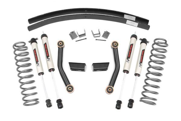 Rough Country 3 Inch Lift Kit Sii Rr Aal V2 Shocks Fits Jeep Cherokee Xj (84-01) 670X70