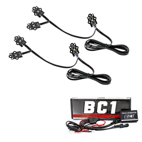 Oracle 19-21 Chevy Silverado 1500 RGB+W Headlight DRL Kit ColorSHIFT w/ BC1 Cntrl SEE WARRANTY 1441-335