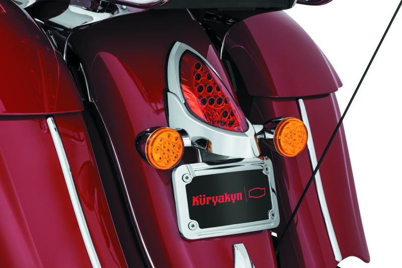 Kuryakyn Curved License Plate Frame Fits Indian 5699