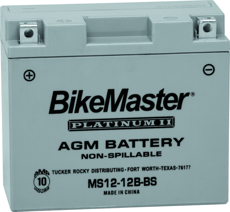 BikeMaster AGM MS12-12B-BS Motorcycle Battery Compatible for Ducati 1098